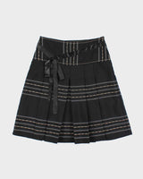 Vintage Y2k 00s EC Pleated Pattern Skirt - M