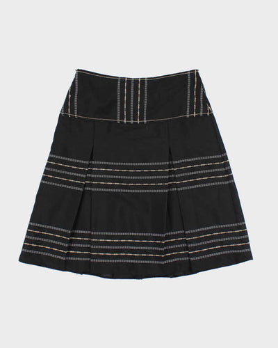 Vintage Y2k 00s EC Pleated Pattern Skirt - M