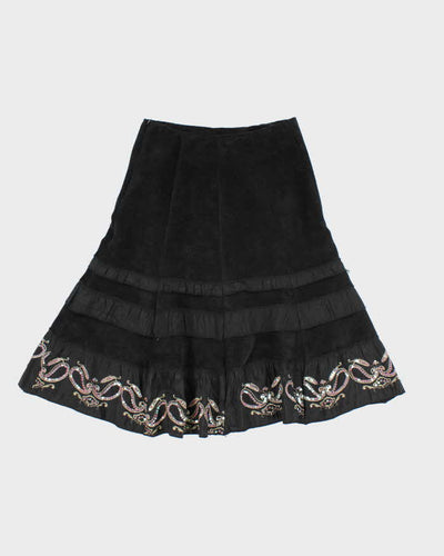 Vintage Y2k 00s Sequin Tiered Skirt - XS