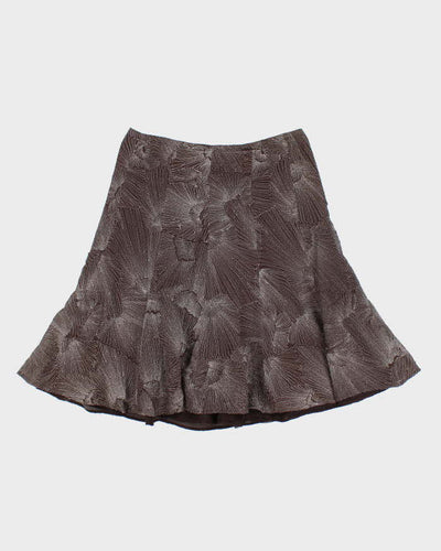 Vintage Y2k 00s Etcetera Sparkly Silk Skirt - S