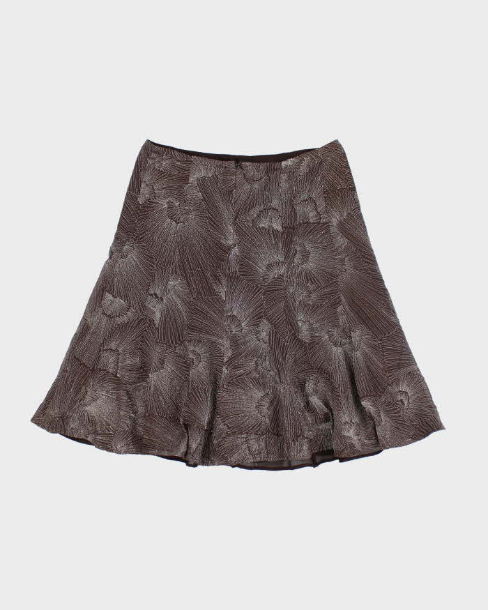 Vintage Y2k 00s Etcetera Sparkly Silk Skirt - S