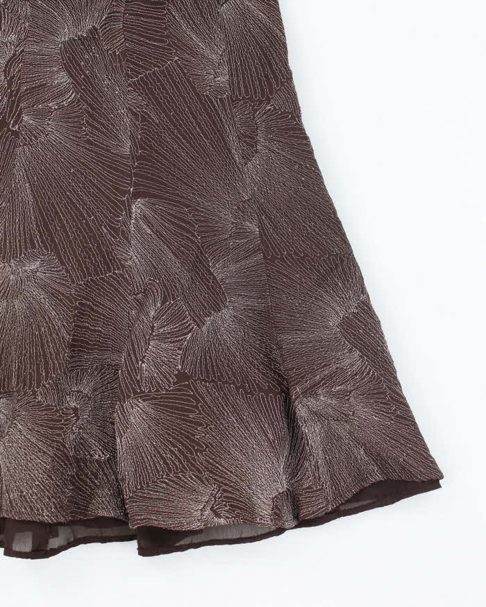 Vintage Y2k 00s Etcetera Sparkly Silk Skirt - S