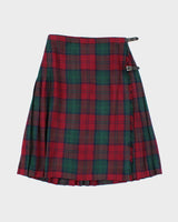 Vintage Moffat Weaver Wool Blend Checked Pleated Skirt - S