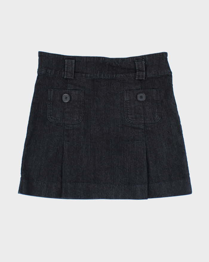Vintage Y2k 00s Liquid Denim Mini Skirt - S