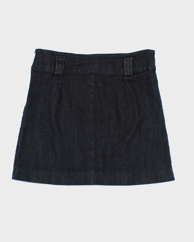 Vintage Y2k 00s Liquid Denim Mini Skirt - S