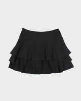 Vintage Y2k 00s Tiered Beaded Mini Skirt - XS