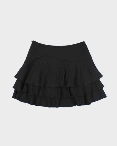 Vintage Y2k 00s Tiered Beaded Mini Skirt - XS