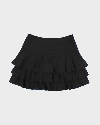 Vintage Y2k 00s Tiered Beaded Mini Skirt - XS