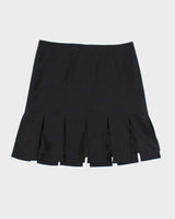 Vintage Y2k 00s Pleated Mesh Underlay Mini Skirt - S