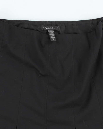 Vintage Y2k 00s Pleated Mesh Underlay Mini Skirt - S