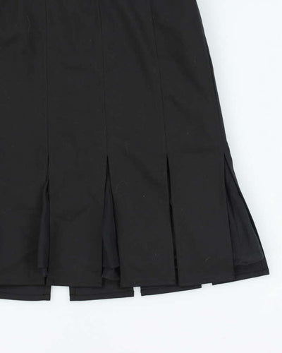Vintage Y2k 00s Pleated Mesh Underlay Mini Skirt - S