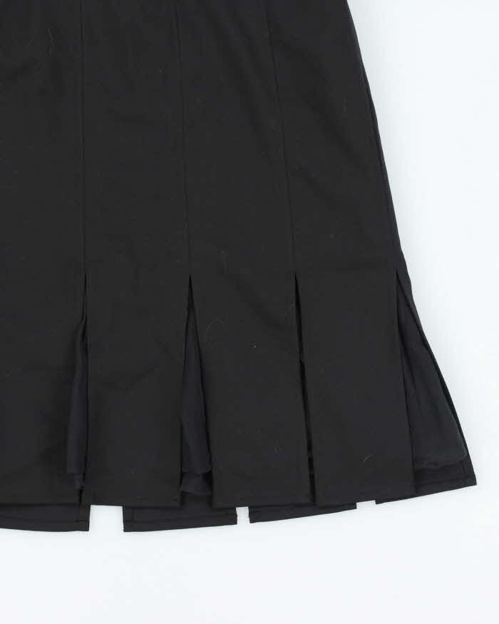 Vintage Y2k 00s Pleated Mesh Underlay Mini Skirt - S