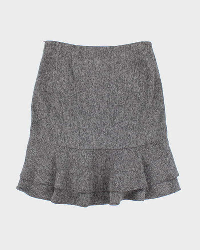 Vintage Y2k 00s Grey Suit Style Skirt - S