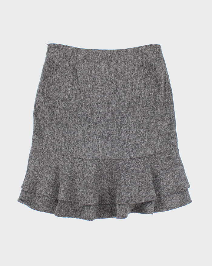 Vintage Y2k 00s Grey Suit Style Skirt - S