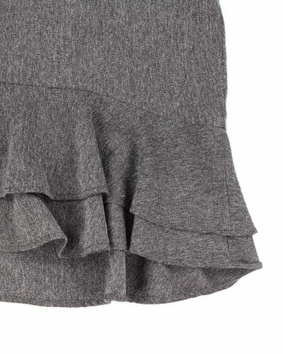 Vintage Y2k 00s Grey Suit Style Skirt - S
