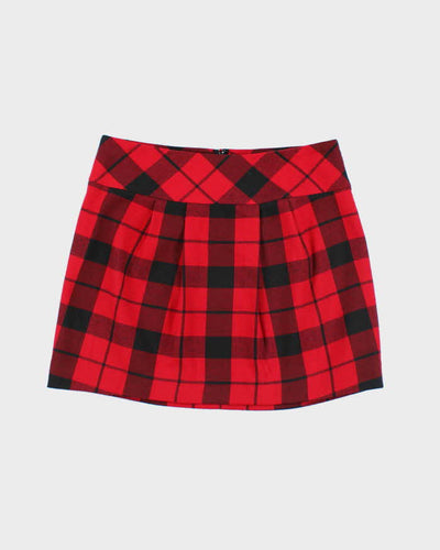 Vintage Y2k 00s Le Chateau Checked Mini Skirt - XS
