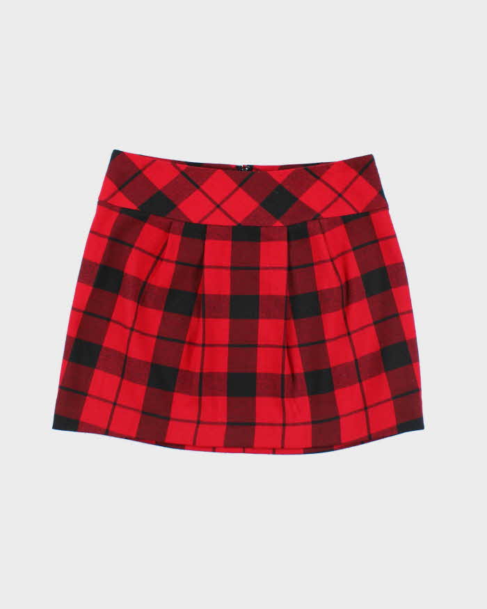 Vintage Y2k 00s Le Chateau Checked Mini Skirt - XS