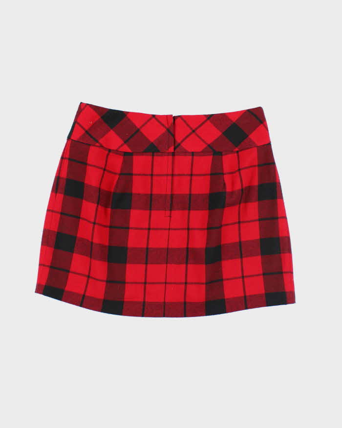 Vintage Y2k 00s Le Chateau Checked Mini Skirt - XS