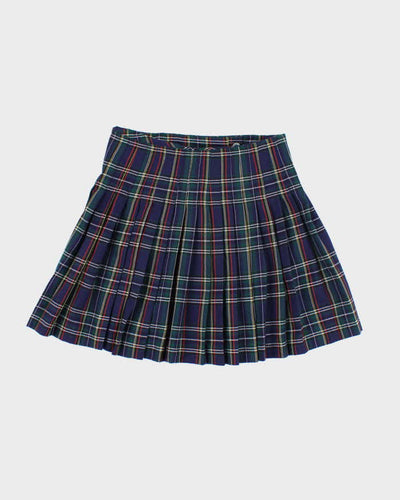 Vintage 90s Boy London Checked Buckle Mini Skirt - XS