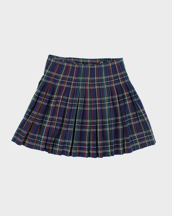 Vintage 90s Boy London Checked Buckle Mini Skirt - XS