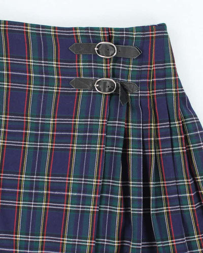 Vintage 90s Boy London Checked Buckle Mini Skirt - XS