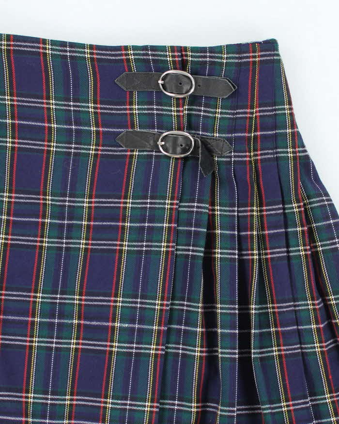 Vintage 90s Boy London Checked Buckle Mini Skirt - XS