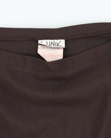 Vintage 90s L'unik Brown Mini Skirt - XS
