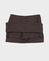 Vintage 90s L'unik Brown Mini Skirt - XS