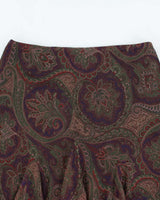 Vintage Ralph Lauren Paisley Pattern Flowy Skirt - S