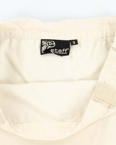 Vintage Y2k 00s Staff Lightweight Corduroy Skirt - S