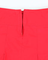 Vintage Y2k 00s Red Pleated Skirt - S