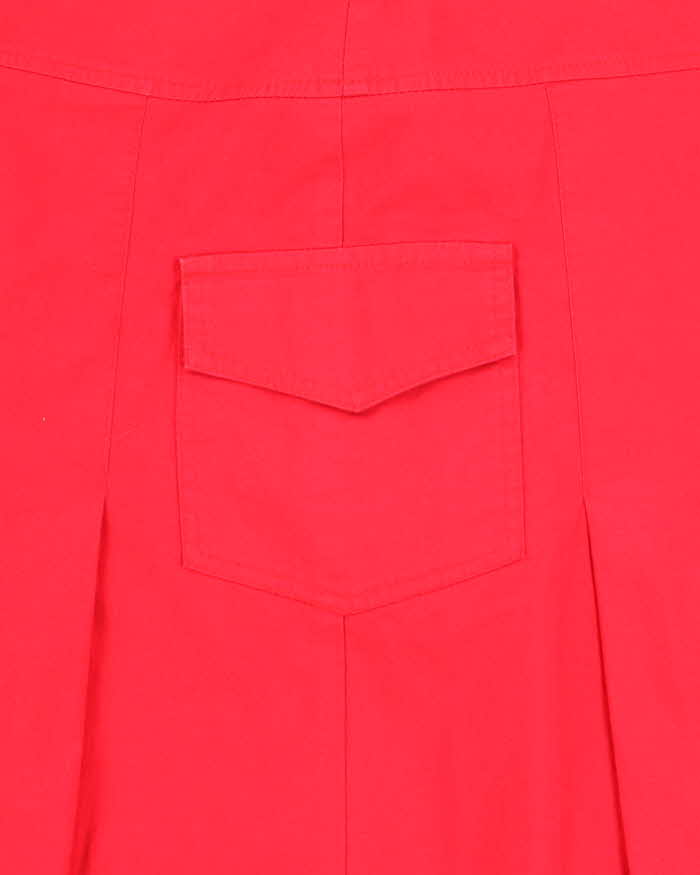 Vintage Y2k 00s Red Pleated Skirt - S