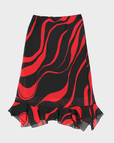 Vintage Y2k 00s Flowy Pattern Skirt - S