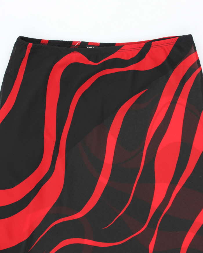 Vintage Y2k 00s Flowy Pattern Skirt - S
