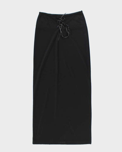 Vintage 90s Pelican Cove Lace-Up Maxi Skirt - S
