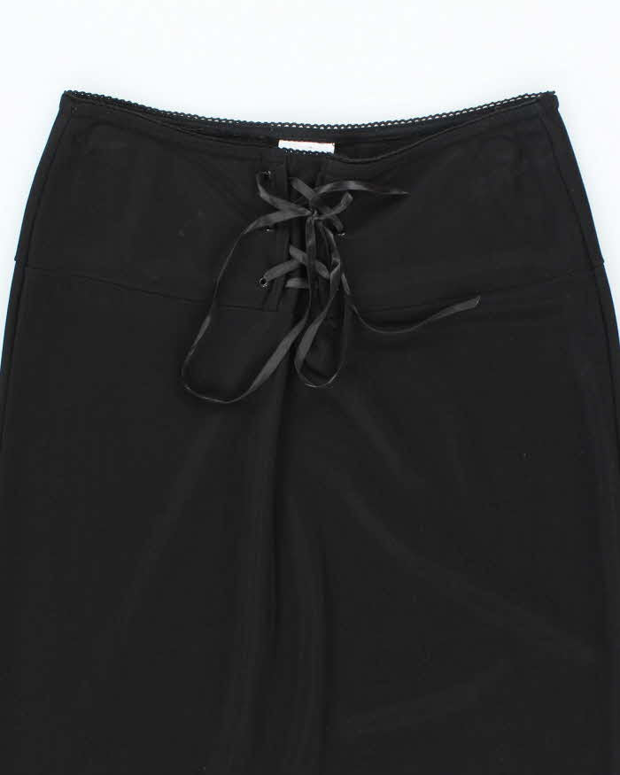 Vintage 90s Pelican Cove Lace-Up Maxi Skirt - S