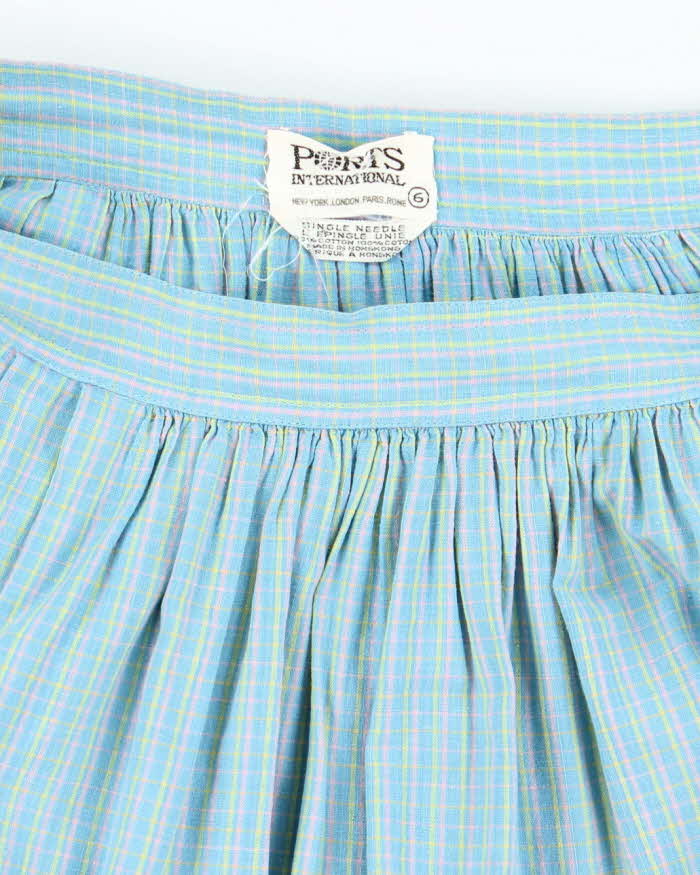 Vintage Ports International Checked Skirt - XS