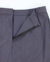 Vintage Checked Wrap Mini Skirt - S