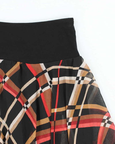 Vintage Parisian Moda Handkerchief Hem Skirt - S