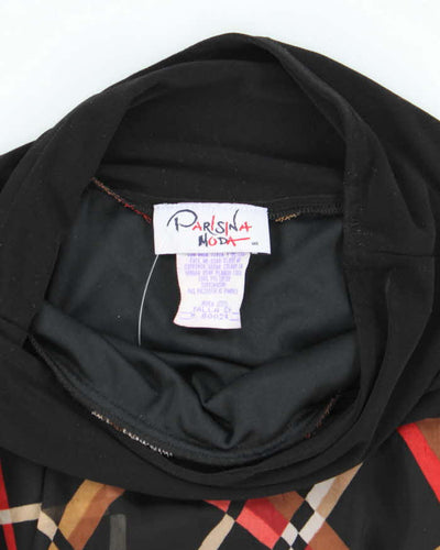 Vintage Parisian Moda Handkerchief Hem Skirt - S