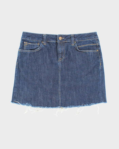 Vintage Y2k 00s Mavi Dark Wash Denim Mini Skirt - M