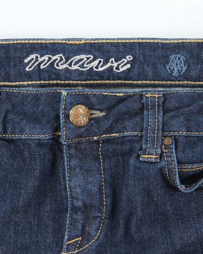 Vintage Y2k 00s Mavi Dark Wash Denim Mini Skirt - M