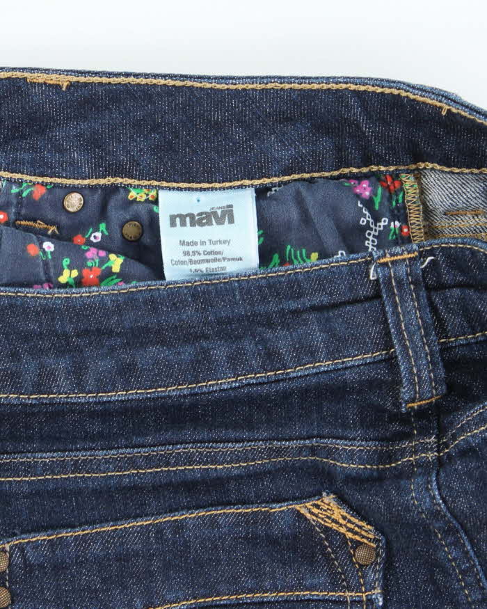Vintage Y2k 00s Mavi Dark Wash Denim Mini Skirt - M