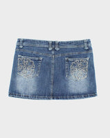 Vintage Y2k 00s Chica Booti Denim Mini Skirt - M