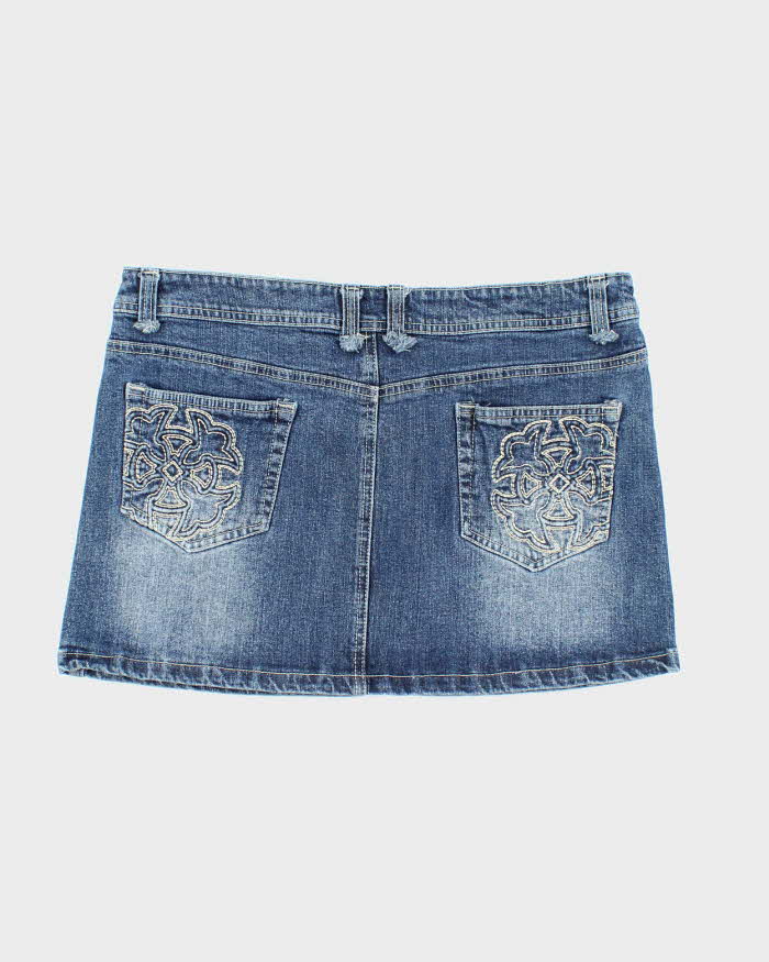 Vintage Y2k 00s Chica Booti Denim Mini Skirt - M