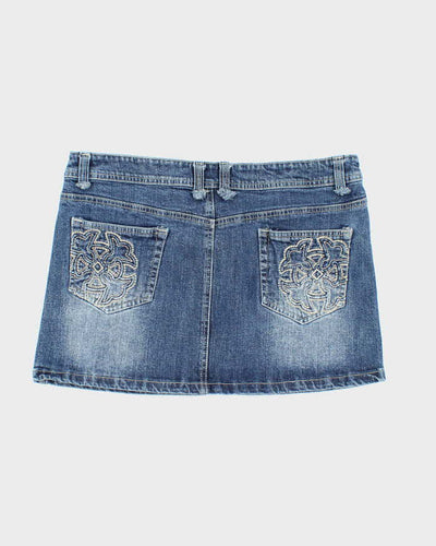 Vintage Y2k 00s Chica Booti Denim Mini Skirt - M