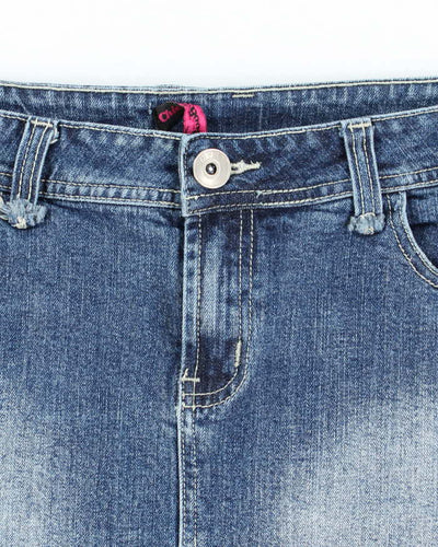 Vintage Y2k 00s Chica Booti Denim Mini Skirt - M