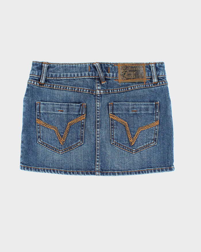Vintage Y2k 00s Volcom Denim Mini Skirt - XS