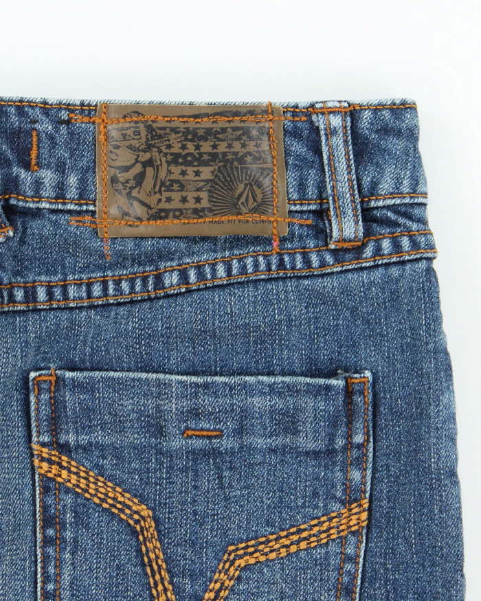Vintage Y2k 00s Volcom Denim Mini Skirt - XS