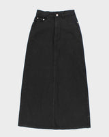 Vintage Y2k 00s Blue Max Jeans Embroidered Denim Skirt - XS